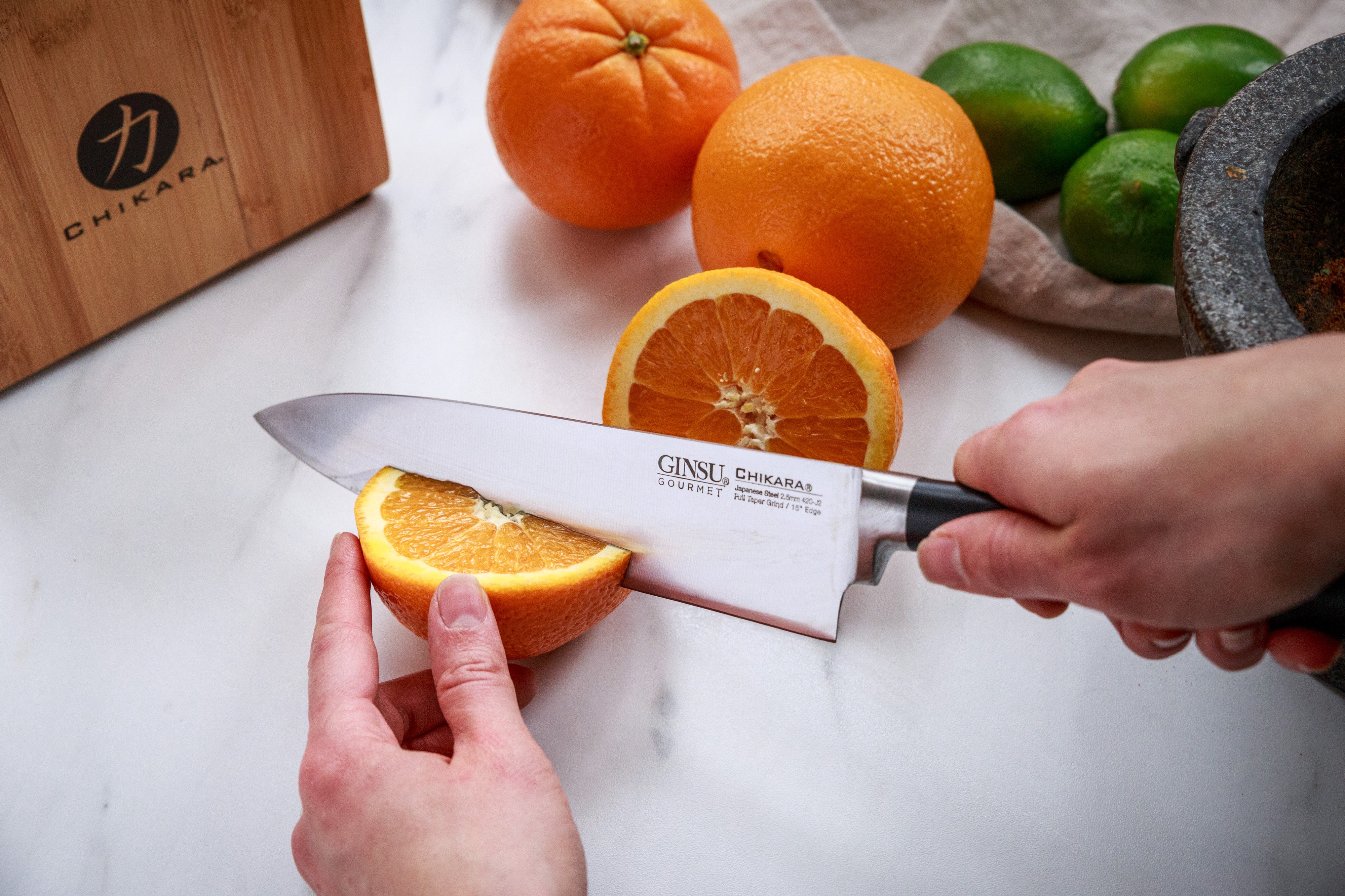 Chikara Series: 8 Chef's Knife – Ginsu